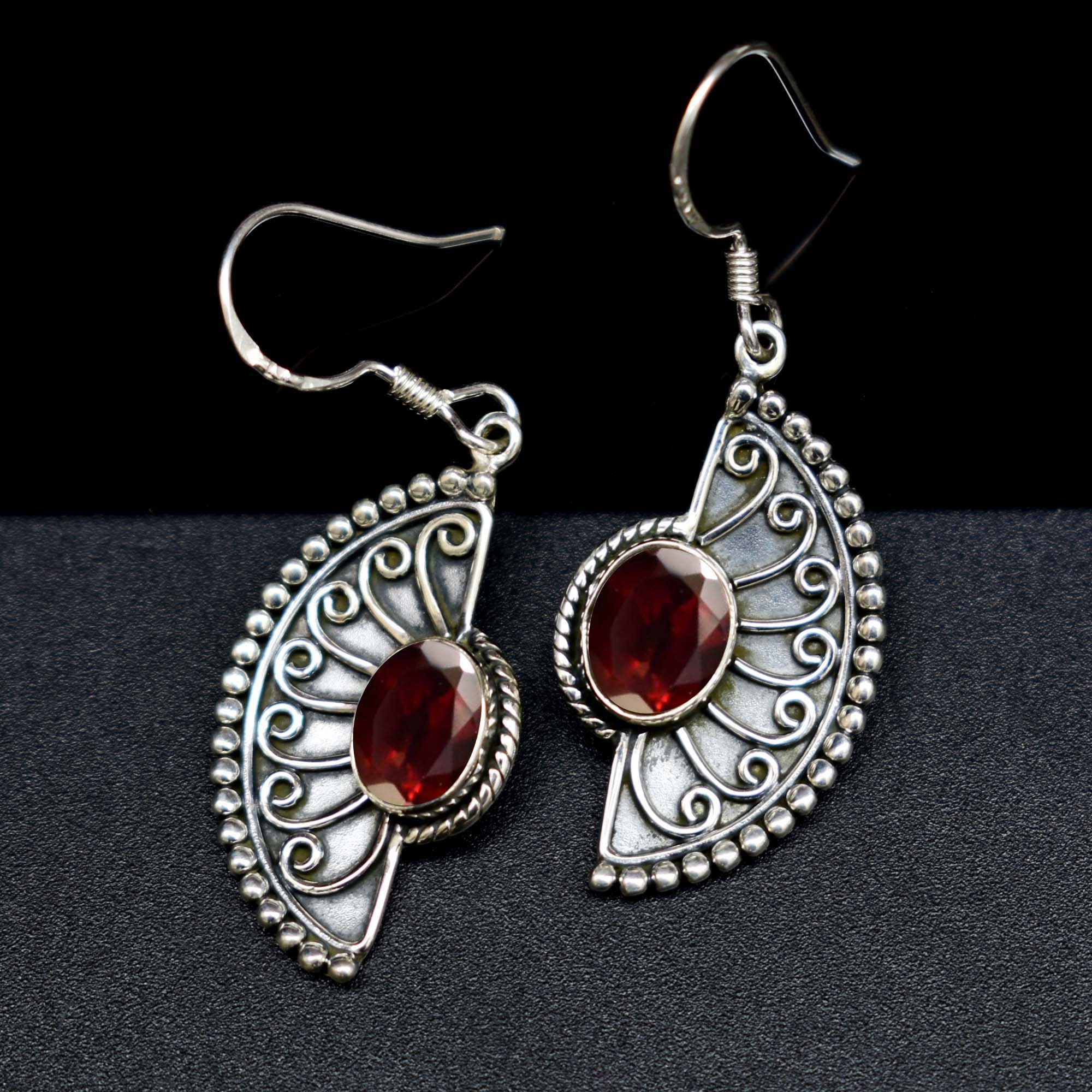 Garnet Gemstone Earring