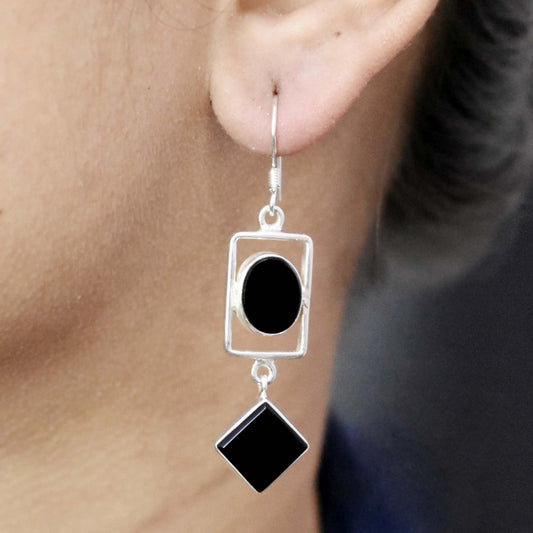 Black Onyx Bold earrings