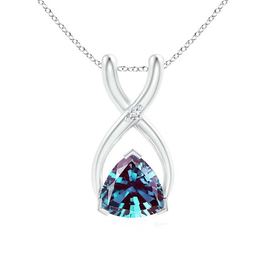 Trillion Cut Alexandrite Pendant