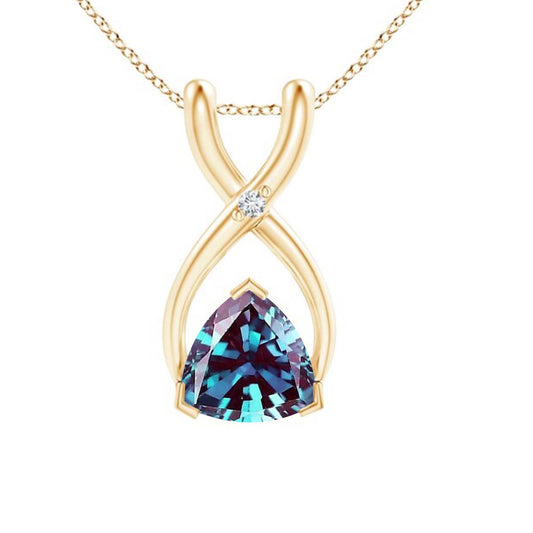 Trillion Cut Alexandrite Pendant