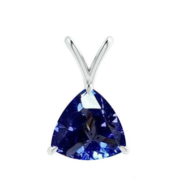 Unique Trillion Cut Tanzanite Pendant