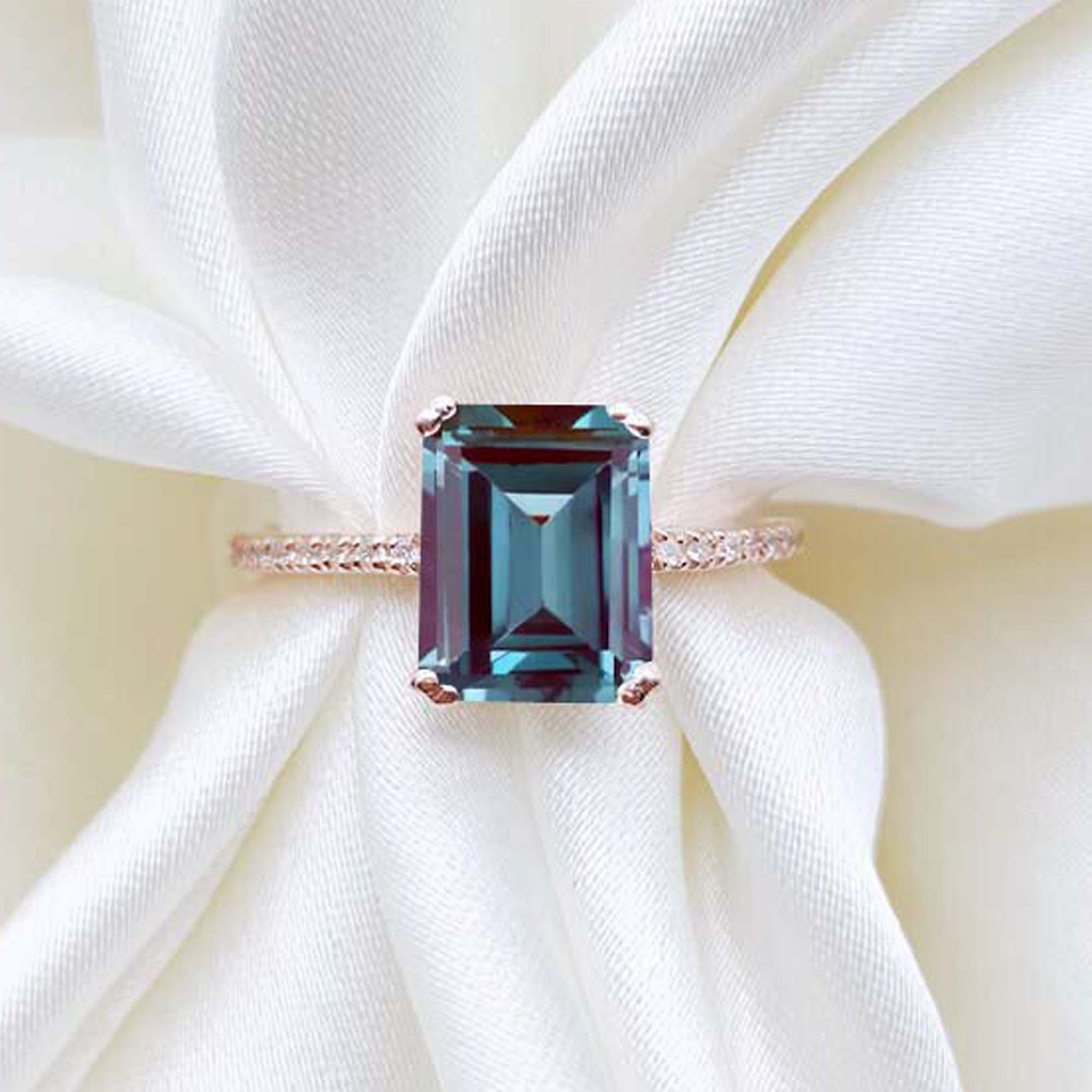 Wedding Alexandrite Ring