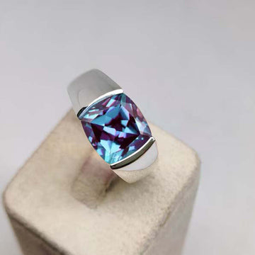 Men's Handmade Alexandrite Rings