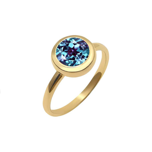 Handmade Gold Alexandrite Ring