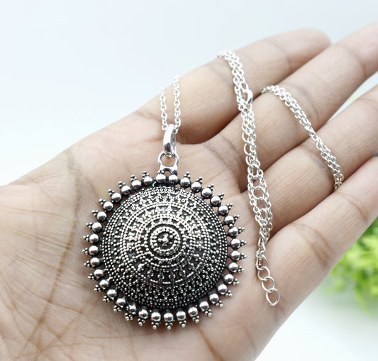 Sterling Silver Antique Design Pendant