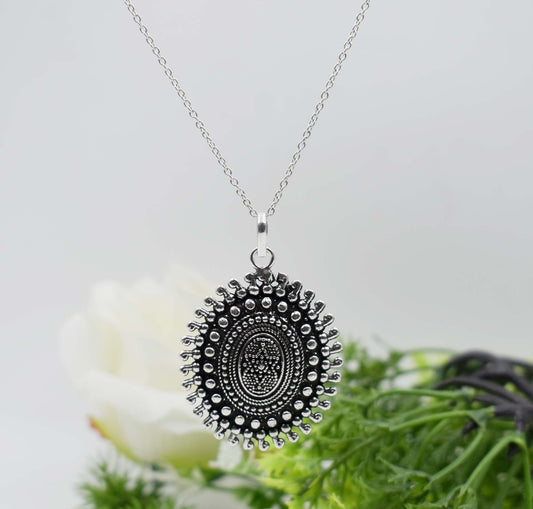 Sterling Silver Antique Design Pendant