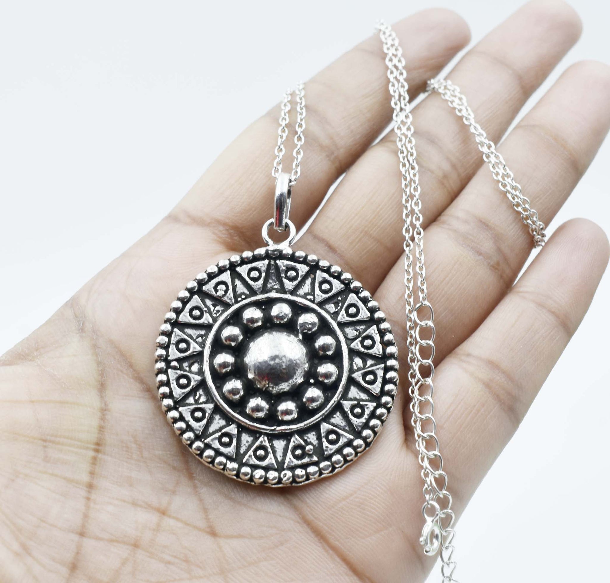 Indian Traditional Oxidized Pendant