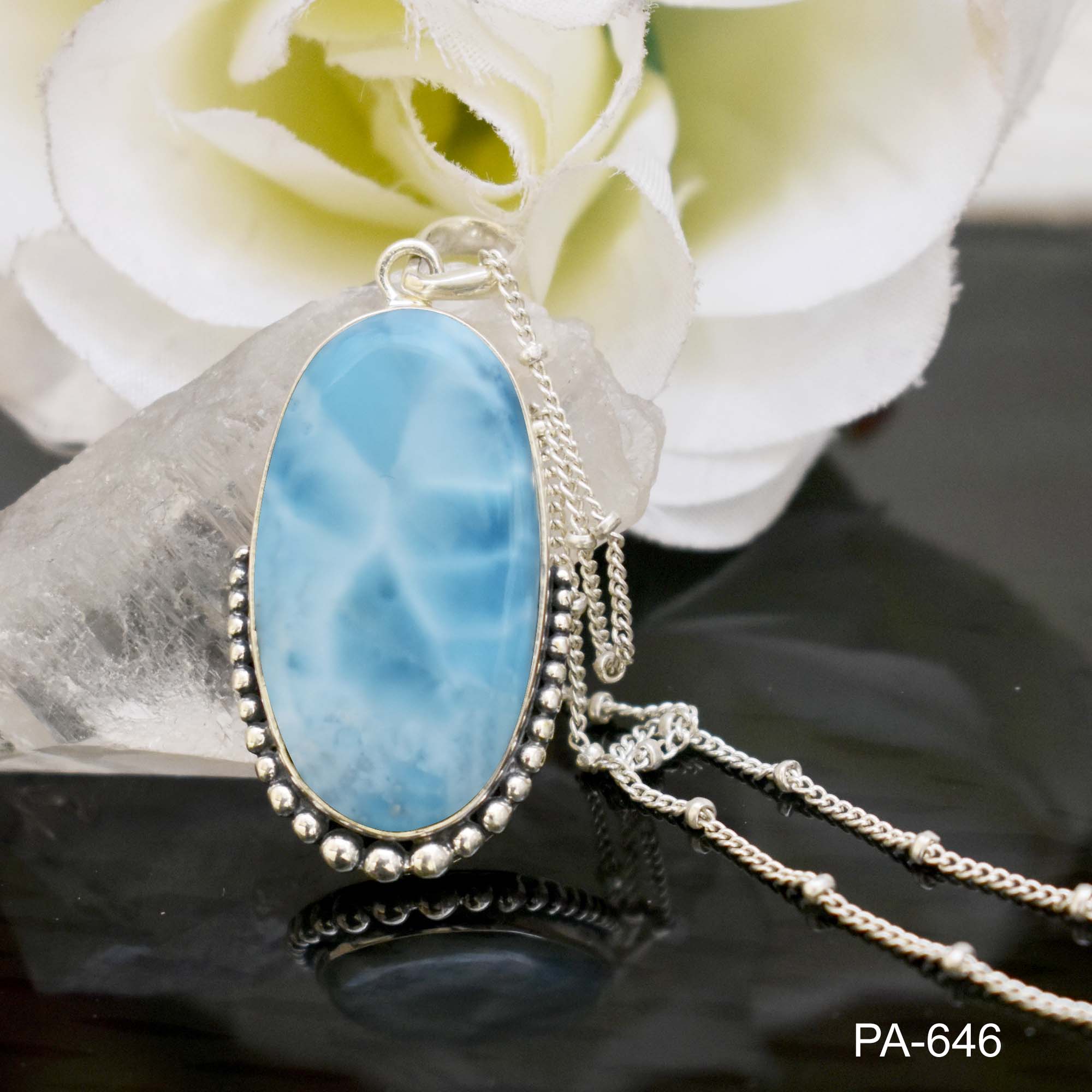 Blue Larimar Pendant