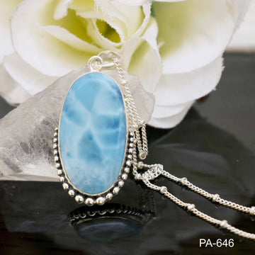 Blue Larimar Pendant