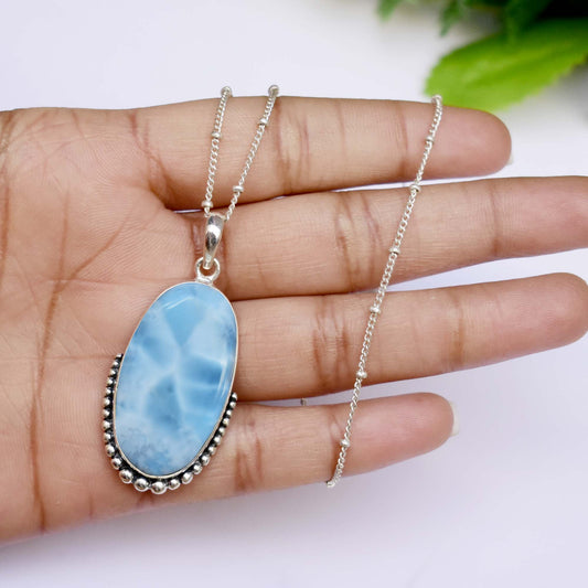 Blue Larimar Pendant