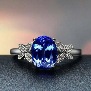 Art Deco Tanzanite Ring For Women