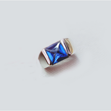 Blue Tanzanite Silver Ring