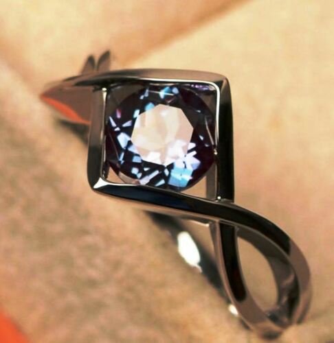 Alexandrite Color Changing Gemstone silver Ring