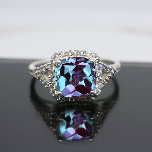 Art Deco Alexandrite Ring For Women