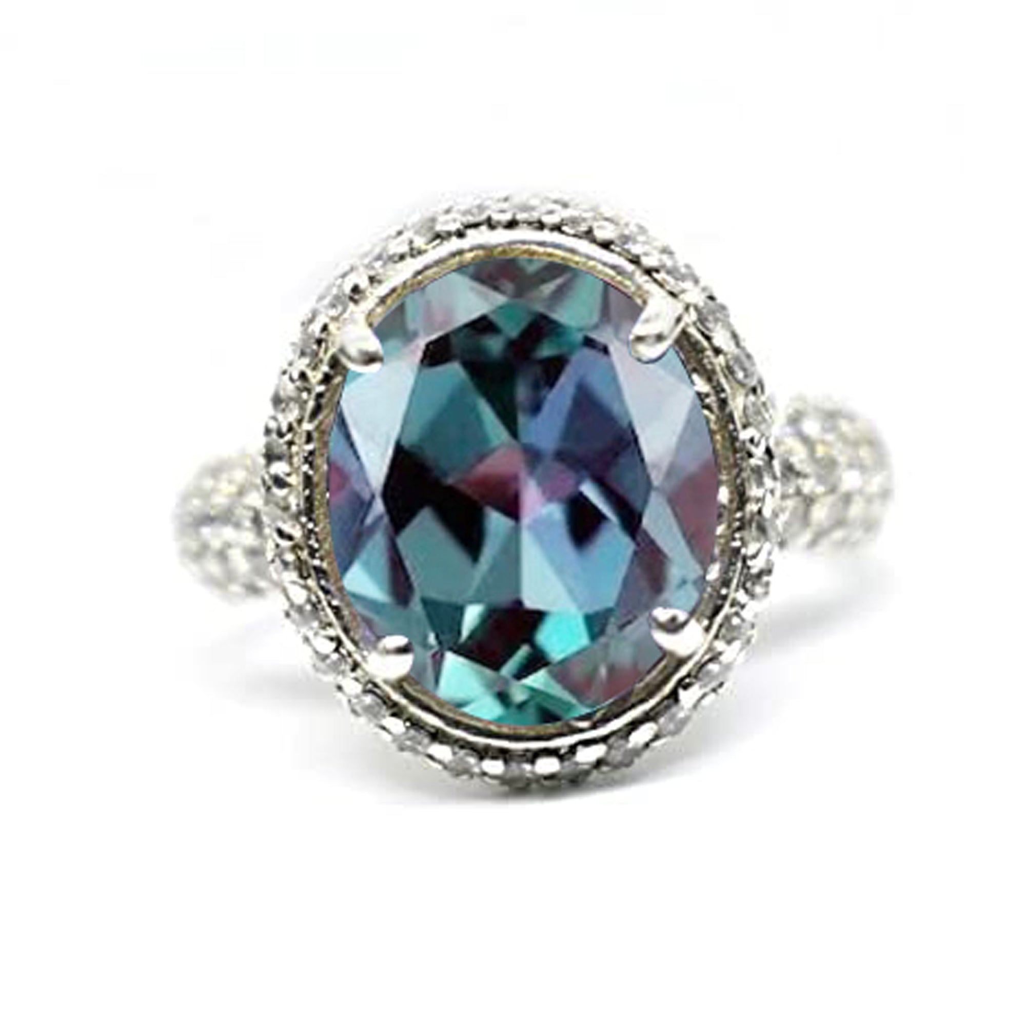 Unique Alexandrite Engagement Ring