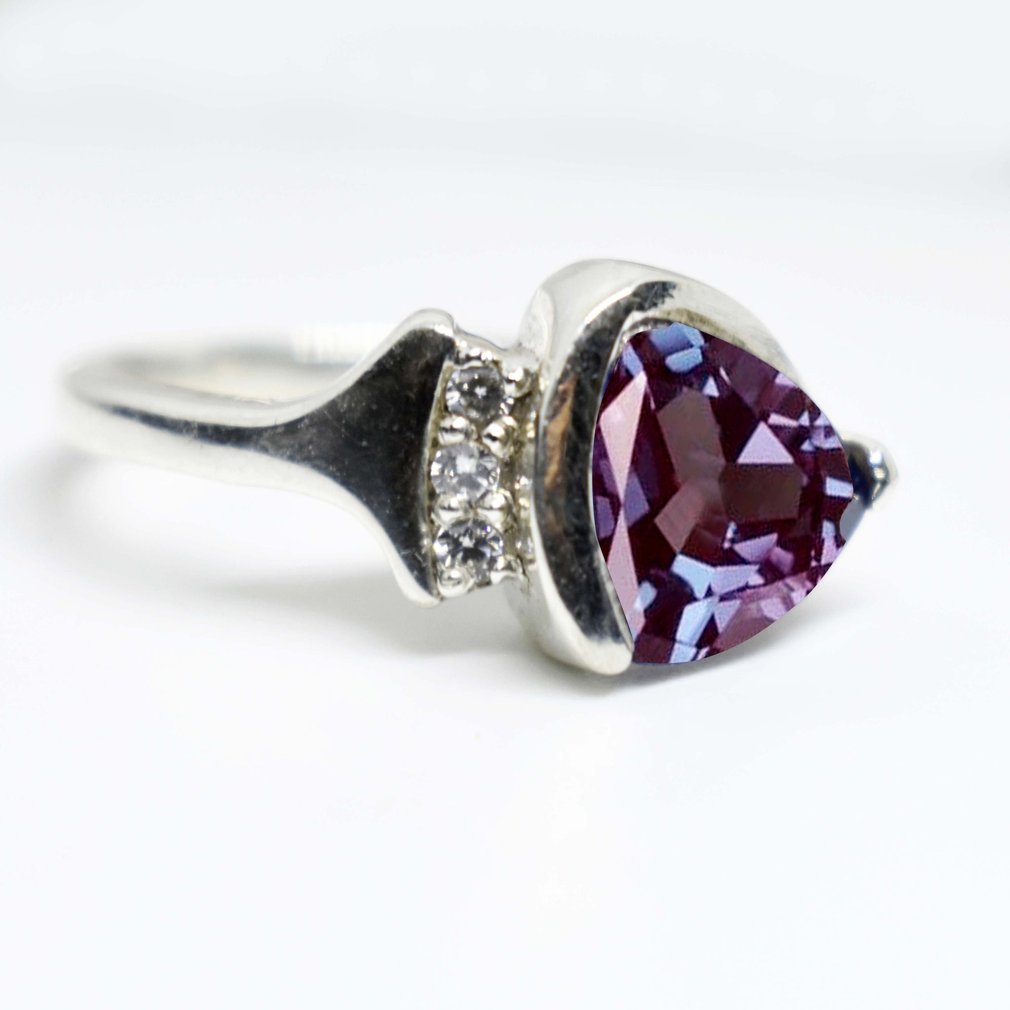 Sterling Silver Alexandrite Rings