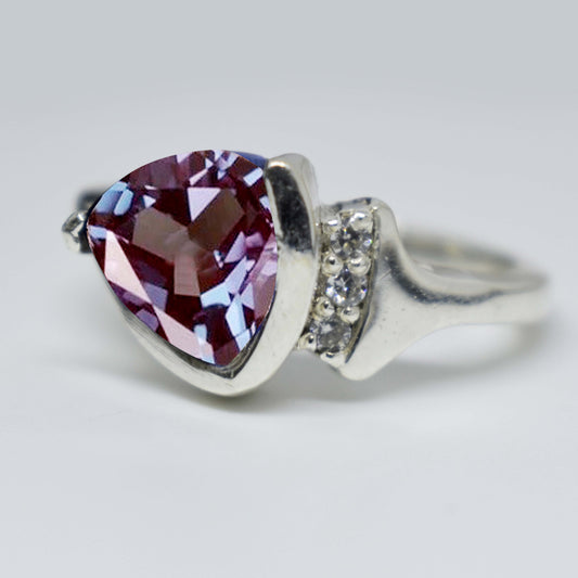 Sterling Silver Alexandrite Rings