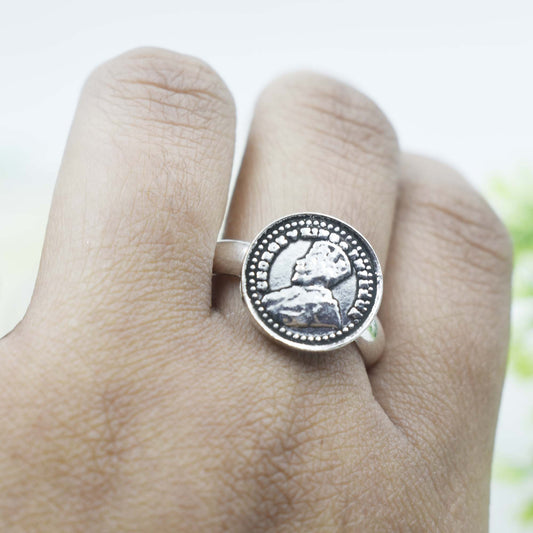 Trending Oxidized Silver Handmade Ring