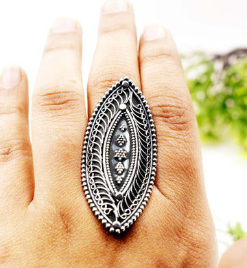 Vintage Filigree Sterling Silver Ring