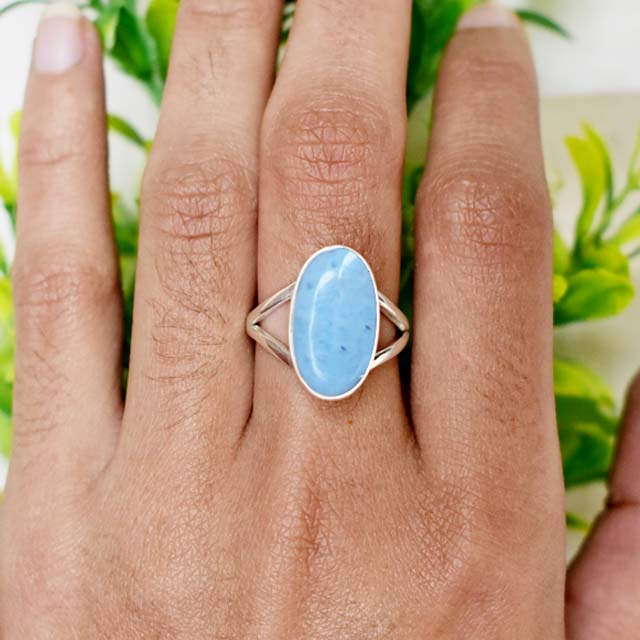 Larimar Gemstone Ring