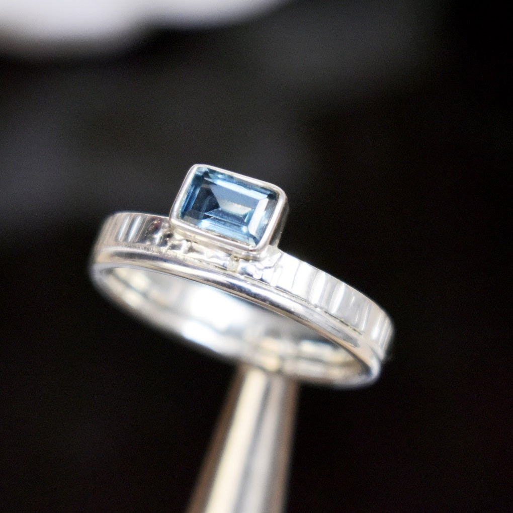 Genuine Blue Topaz Ring