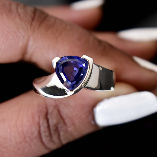 Trillion Tanzanite Ring