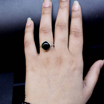 Black Onyx Sterling Silver Ring