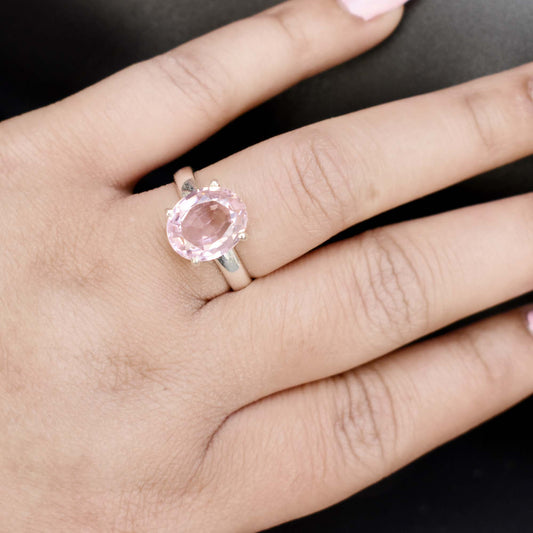 Dainty Pink Morganite Ring