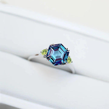 Genuine Alexandrite Birthstone Ring