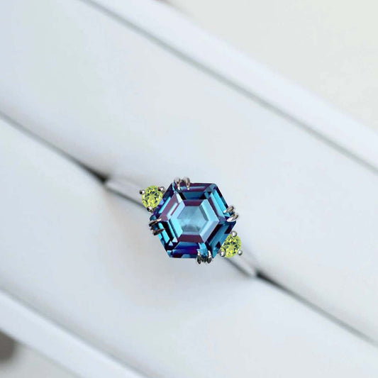 Genuine Alexandrite Birthstone Ring