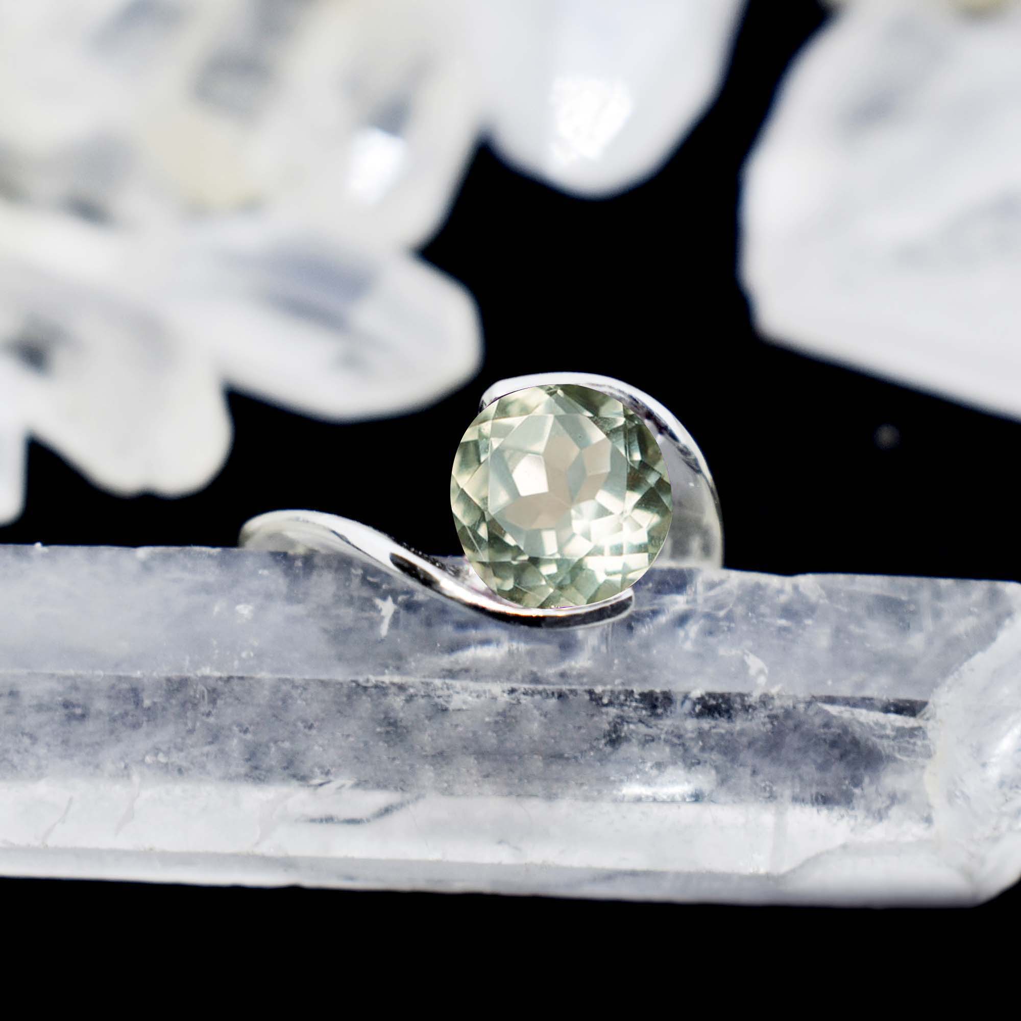 Green Amethyst Ring