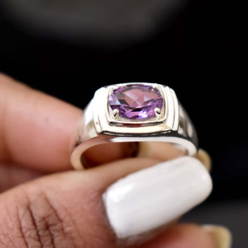 Unique Purple Amethyst Ring