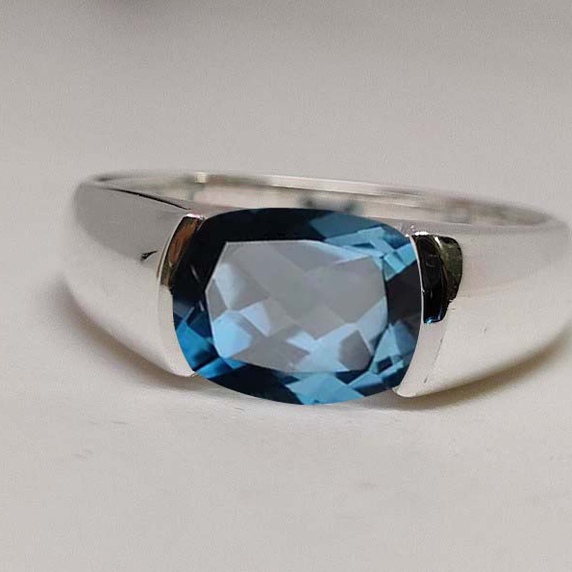 Sterling Silver Alexandrite Ring For Men